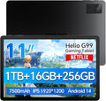 DigiLand Tab M11 PRO 11" Gaming Tablet – Android 14 OS,MediaTek Helio G99 Octa-Core,16GB RAM+256GB Storage,FHD Display,10-Hr Battery,8MP+13MP,Wi-Fi 6,Widevine L1,Stand Case,Google Tablets 2025