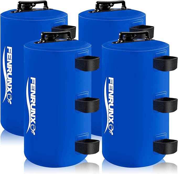 Canopy Water Weight Bag,88 LBS Gazebo Tent Water Weights Set of 4 Leg Weights for Carport, Pop Up Canopy,Tent,Gazebo,Blue