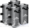 ILLUMINEW 4 Pack Canopy Water Weight Bag, 220 LBS Water Tent Weights Set of 4 Leg Weights for Gazebo, Pop Up Canopy, Canopies, Tent (Grey 25L)