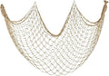 Decorative Fishing Net 80x40 Inch, Patioland Large Caramel Picture Fish Net, Wall Photo Hanging Fishnet for Nautical Mermaid Pirate Ocean Themed Hawaii Beach Under The Sea Party Decorations (1 Pack)