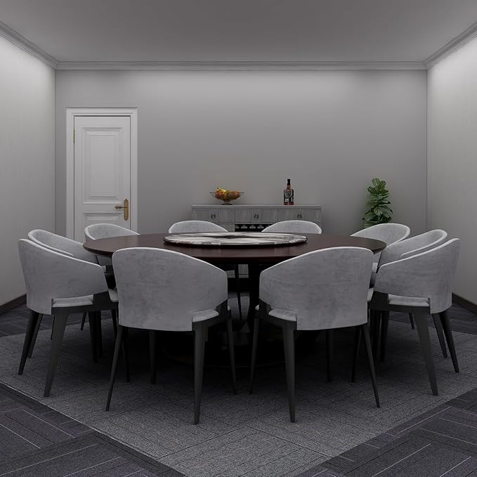16-Pack 20"x20" Carpet Tiles, Non-Adhesive Soft Padded Floor Squares with Seamless Look for Home, Office, Indoor & Outdoor Use (43 Sq Ft) (K2)