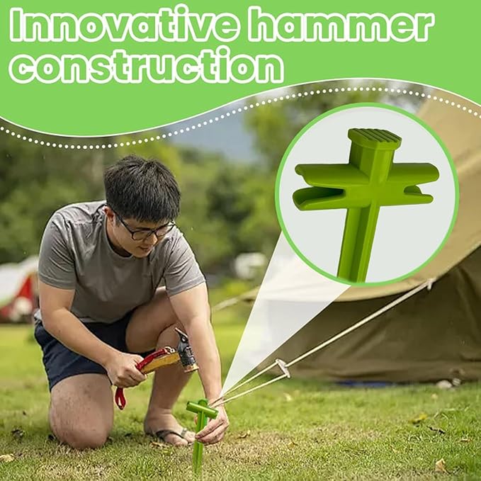 Stakes for Tent Windproof Sand-Resistant Stakes Multipurpose Anchors for Beach Mountaineering & Picnics Durability Pegs