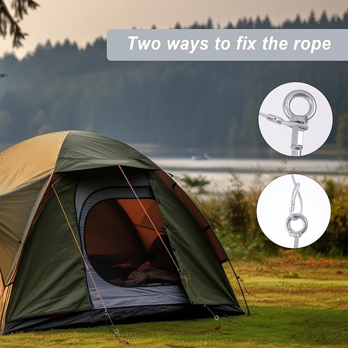 30 inch Ground Anchor Heavy Duty Earth Anchors Set Screw in for Mobile Home, Swing, Tent Trampoline Anchors Wind Resistant Tree Stakes and Supports with Drill Socket, 4 Pack