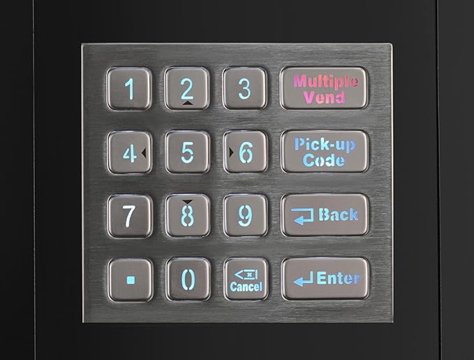 KoolMore Refrigerated Snack Vending Machine with 36 Slots Featuring a Credit Card Reader and Coin/Bill Acceptor in Black (KM-VMR-30-BCR)