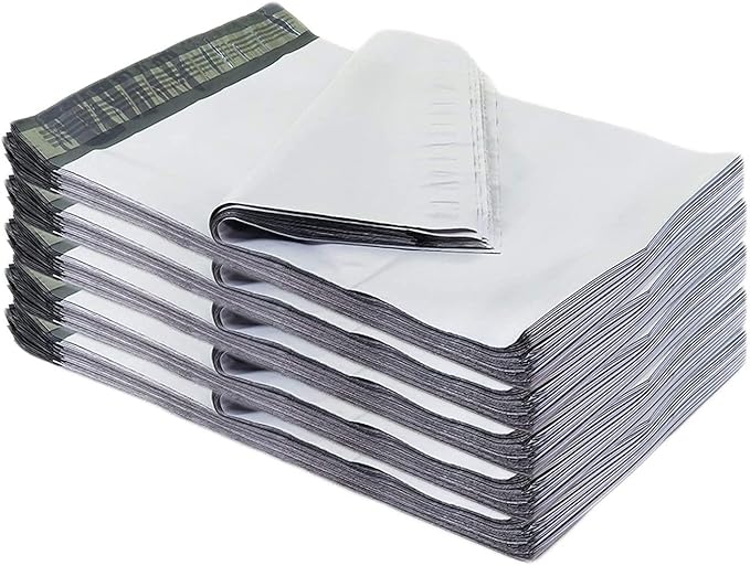 iMBAPrice 9x12 inches Poly Mailers, 500-Pack Medium Size #3 White Color Poly Mailing Shipping Envelopes Bags, Self Seal Adhesive Waterproof and Tear Proof (Total 500 Bags)