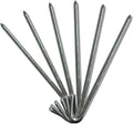 Steel Tent Stakes Heavy Duty Ground Stake, Metal Stakes to Anchor Commercial Inflatables, Outdoor Camping Canopy, Fence, Garden Tent Accessories, 1/2" Diameter x 12" Length, 10 Pack