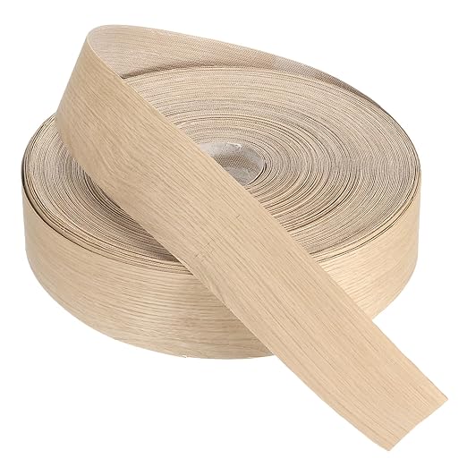 PATIKIL White Oak Edge Banding, 3 Inch x 250 ft Wood Veneer Tape Pre-glued Flexible Plywood Edge Banding with Hot Melt Adhesive for Furniture Restoration