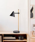 HarvestLand Noah Black Desk Lamp – Adjustable Architect Desk Lamp, Industrial Table Lamp with Solid Base for Living Room, Bedside Table, Home Office and Bedside Reading