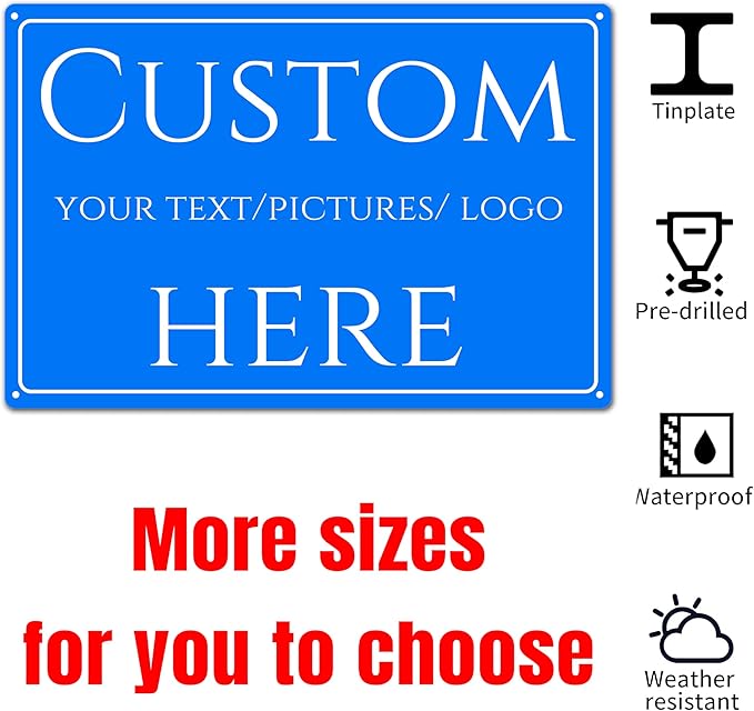 Custom Sign, Custom Delivery Sign，Reflective, Customize for Office, Business, Workplace, office, Home. double-sided(14 * 10Inch)