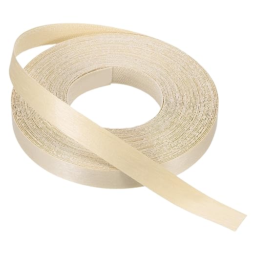 PATIKIL Birch Edge Banding, 3/4 in x 49.2 ft Wood Veneer Tape, Pre-glued Flexible