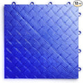 Big Floors RaceDeck Diamond Plate Design, Durable Interlocking Modular Garage Flooring Tile (Royal Blue, 12 Pack of 12 x 12" Tiles)