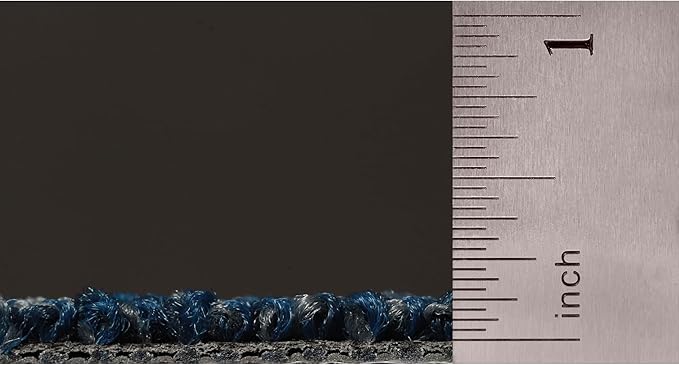 Mohawk Elite 12" x 36" Heathered Loop Glue Down or Floating Installation Carpet Tiles with Cushioned Backing in Color Azure Knight