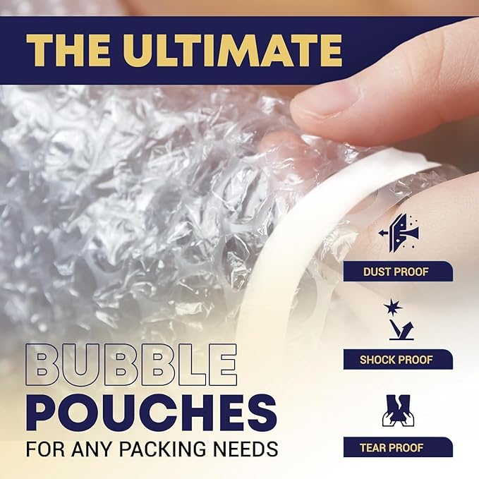 Clear bubble out Bags 6x8.5 Inch Bubble pouches 325/Qty, Self-Sealing clear bubble mailer Bubble bags for Shipping, Packing, Storage, Moving, Bubble Cushioning Wrap Bags for all Fragile China