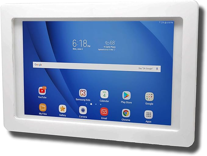 TABcare Security Anti-Theft Acrylic VESA Enclosure for Amazon Fire 7 2022 with Free Wall Mount Kit (Clear, Fire 7 2022)