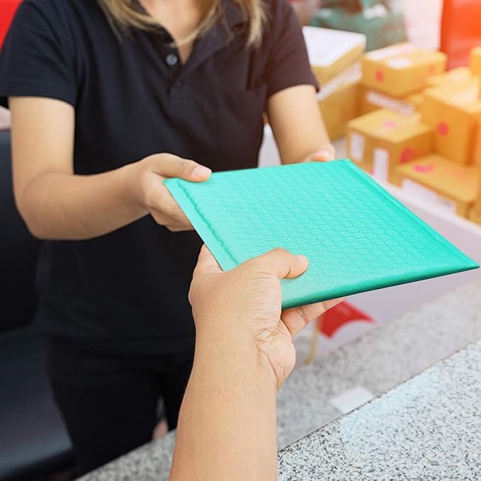 GSSUSA Large Bubble Mailers 10.5x16 Inch 250 Pack Teal Padded Envelopes, Strong Adhesion Bubble Mailer Self-Seal Bubble Envelopes for Mailing Clothes,Magazines