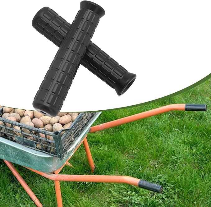 2 Pieces Garden Wheelbarrow Handles Handlebar Grips, Directly Replace, Anti Slip, Weatherproof Handle Wraps for Trolley Carts