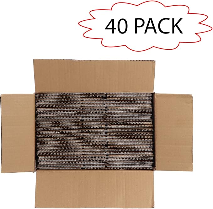 Calenzana 6x4x4 Shipping Boxes Set of 40, Small Corrugated Cardboard Box for Mailing Packing Gifts, White