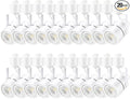 10W LED Track Lighting Heads - Adjustable H Type Track Lights for Retail & Artwork, Cool White 4000K, 1000lm, 120V, 24° Angle Halo Type, White, Pack of 20
