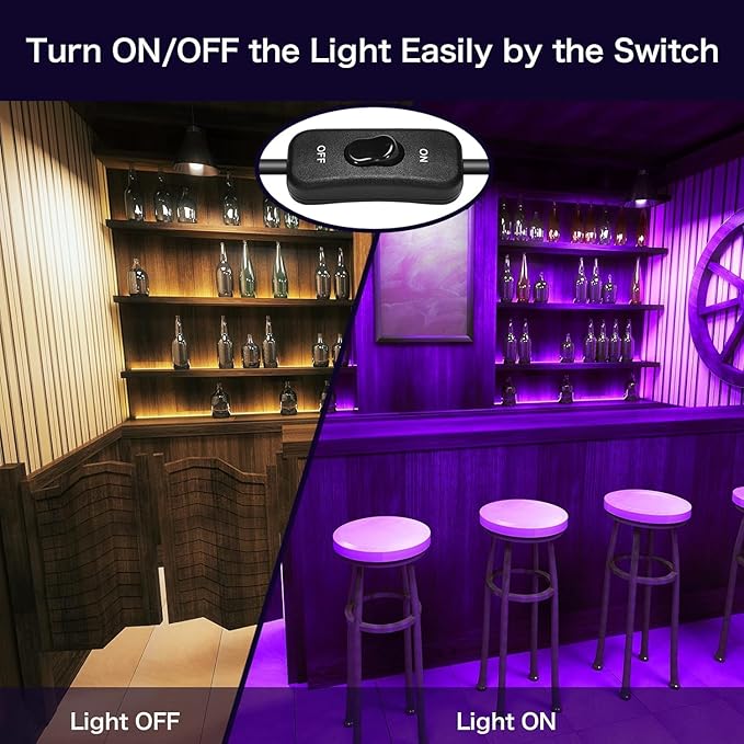 XYCN(3 Pack 600W LED Black Lights, 395nm to 410nm Outdoor IP66 Waterproof Flood Blacklight Light with Plug for Glow in The Dark, Dance Party, Stage Lighting, Body Paint, Neon Glow,Fluorescent Poster