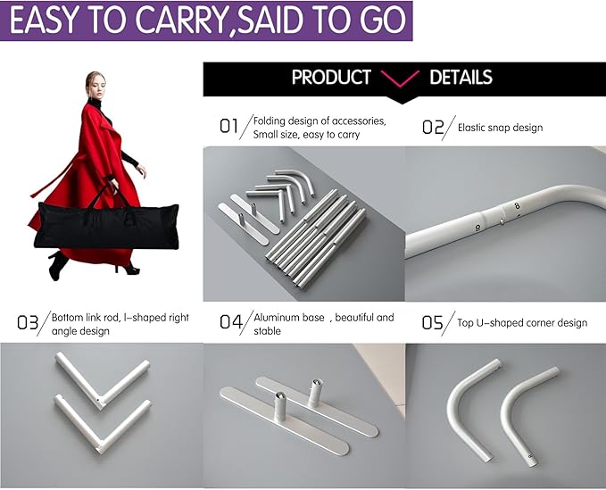 Customizable Tension Fabric Display Backdrop,Stand Banner with HD Printing for Trade Show,Exhibition,Booth,Conference,Weddings,Party,Quick Curtain Show(Frame+Double-Sided Print 7.5x20ft)