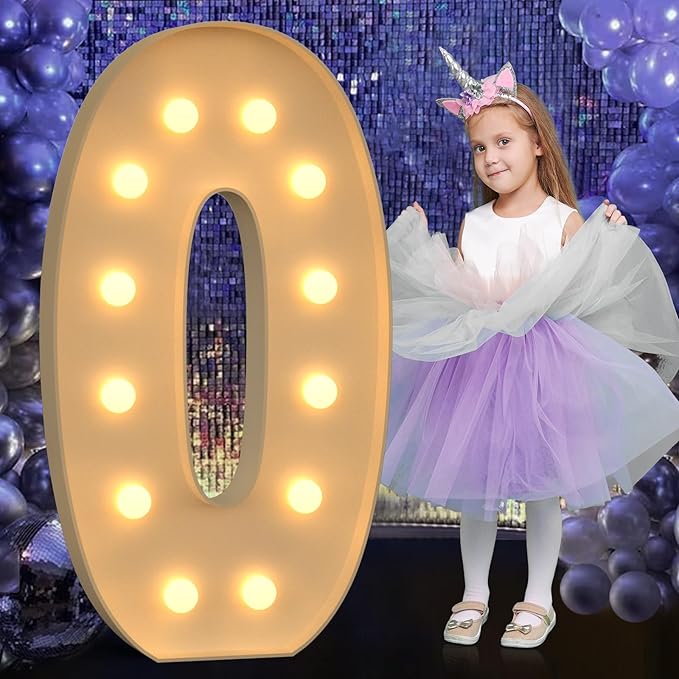 Marquee Letters 4 Feet Tall, 4FT Large Light up Letters O, Big Sign O with Warm White Light for Birthday HOCO Wedding Proposal Engagement Graduation Party Backdrop Decorations