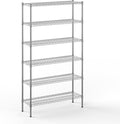 14" Deep x 42" Wide x 74" Height Wire Shelving Kit | 6-Tier | NSF Commercial Storage Rack Unit