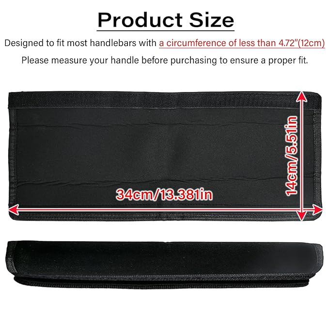 2Pcs 13.38 * 5.51inches Stroller Handlebar Cover,Pushchair Armrest Handle Protector Cover,Pram Bumper Bar Dustproof Handle Gloves Replacement Removable Universal Protective Case Grip Bar Covers