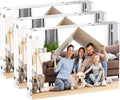 AITEE 5x7 Acrylic Picture Frames 3 Pack, 20% Thicker Block, Clear Picture Frames Freestanding Double Sided Magnetic Acrylic Lucite Frameless Transparent Square Frame Gift for Desktop Display