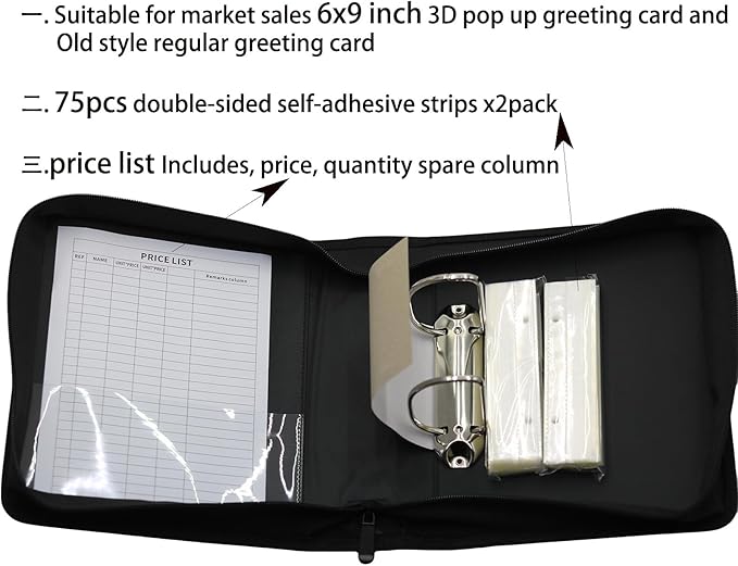 sale 3D pop up greeting card Display Album, for 6x9 inches Greeting Card Organizer Book for Retail, Store Events (turquoise)
