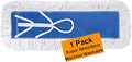24 Inch Industrial Cotton Dust Mop Head Refill, Dust Mop Replacement Head for Commercial & Home Use, Heavy Duty Replacement for Office & Industrial Use, Machine Washable 1pc