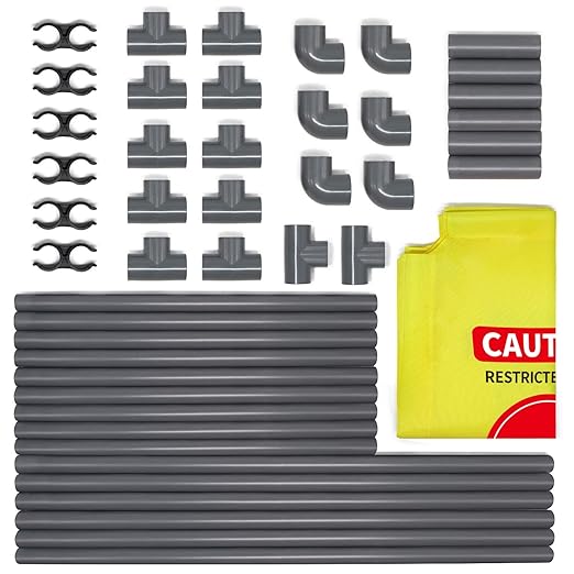 3 Panels Safety Barricade 5.8FT Foldable Security Sign Barrier Gate with Heavy Duty PVC Frame High Visibility Caution Symbol Crowd Control Restricted Area Pedestrian Barricade DO NOT Enter Yellow