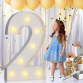 Imprsv 3FT Light Up Numbers Letters, Marquee for 2st 21st Birthday Decorations, Anniversary Party Decor, Mosaic for Balloons, Pre-Cut Foam Board Kit