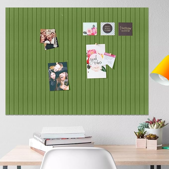 Large Felt Bulletin Board 35x47 Inch, 12pcs Peel and Stick Felt Wall Tiles Modern Push Pin Board for Wall Organization