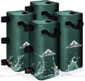 ILLUMINEW 4 Pack Canopy Water Weight Bag, 220 LBS Water Tent Weights Set of 4 Leg Weights for Gazebo, Pop Up Canopy, Canopies, Tent (Green 25L)