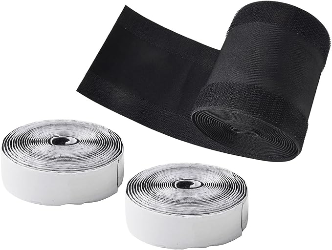 Floor Cable Cover Protector 3 Meters Wire Management System for Office Carpet Polyester Cord Organizer Black(Type A)