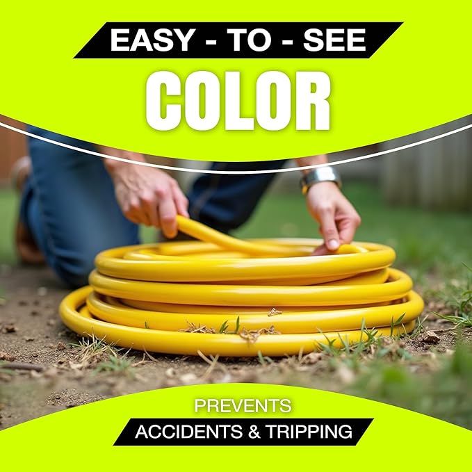 3ft Outdoor/Indoor Extension Cord 14/3 Gauge Heavy Duty 3 Prong SJTW, Waterproof, Flexible Cold-Resistant Long Power Cord,15A 125V 1875W, Yellow by LifeSupplyUSA