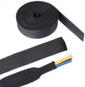 2 in 1 Heat Shrink Braided Sleeving Fabric Tubing-Ideal fit Irregular Shape Hose/Cable/Wire (3/4"(19mm), 14FT)