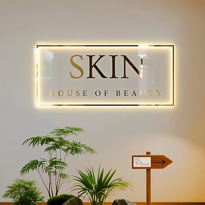Led Custom Neon Sign, Custom Led Sign for Nail Salons, Beauty Studios, Massage Spa, Barber Shops, Storefronts, Offices, Neon Sign Customizable Backlit Logo (12" to 42" Available)