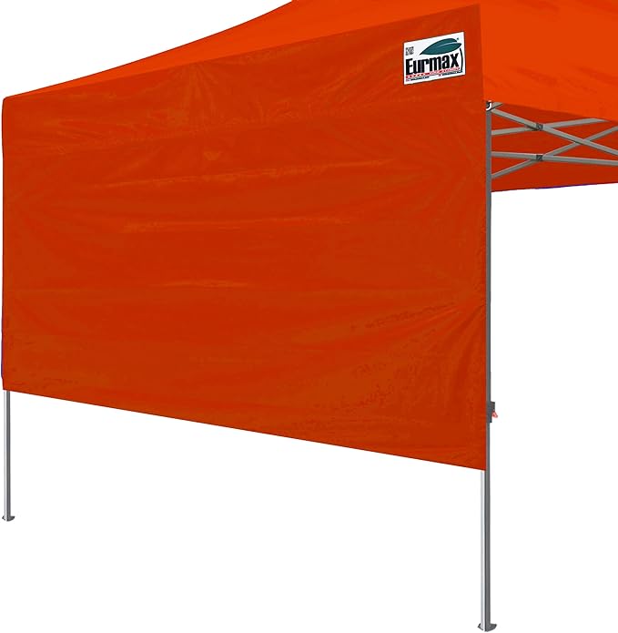Eurmax USA 10ft Instant Canopy SunWall Canopy Tent Sidewall for Pop Up Canopy Tent,1 Pack Removable Sidewall Only(Orange)