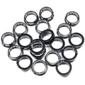 20 pcs Black Snap Bushing 1" (26 mm) Mounting Diameter, Plastic Cable Hole Grommets for Wiring, Round Nylon Snap in Locking Electrical Wire Cord Hose Tubing Bushings Grommets Protectors