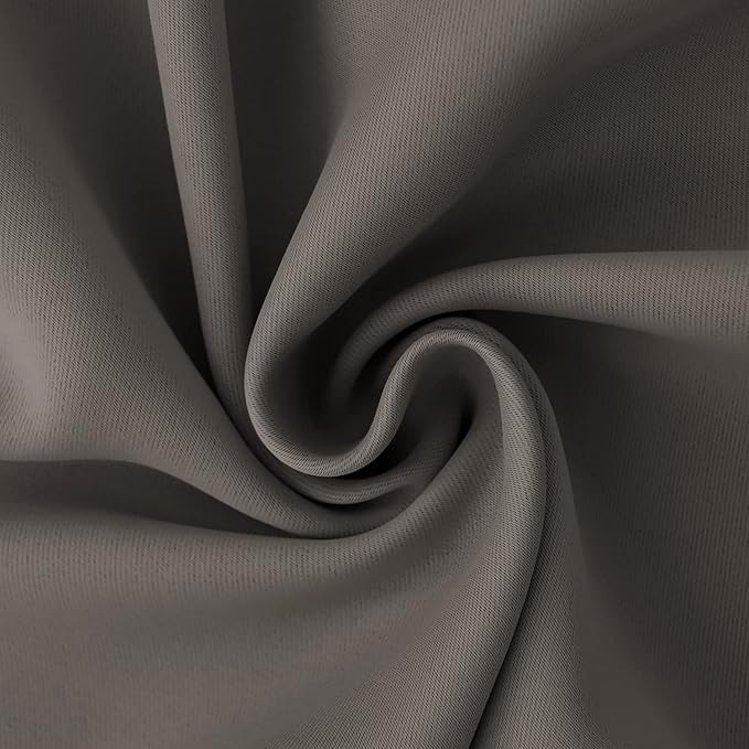 BGment Grey Sliding Door Curtain 96 Inch Long - Wide Room Darkening Room Divider Curtain for Bedroom Privacy Themral Insulated Grommet Separator Drape, 1 Panel, 100 X 96