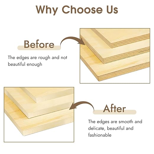 BEVTEE Birch Edge Banding, 1.5 Inch x 50 ft Wood Veneer Roll Pre-glued, Flexible Birch Iron-on Veneer Edge Band for Plywood & Furniture Edging, Natural Wood Color for DIY & Professional Projects