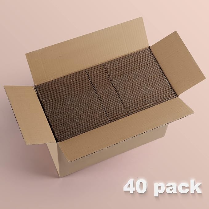Edenseelake 40 Pack 7x5x5 inches Shipping Boxes Small Cardboard Boxes, Brown