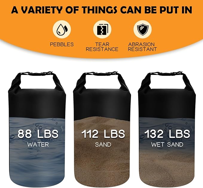 Canopy Water Weight Bag,112 LBS Canopy Weights Sand Bags,Canopy Tent Weights for Canopy Legs,Heavy Duty Weights Bags for Pop Up Tent Gazebo Legs(Without Sand)