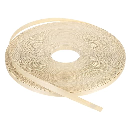 PATIKIL Birch Edge Banding, 1/2 Inch x 250 ft Wood Veneer Tape Pre-glued Flexible Plywood Edge Banding with Hot Melt Adhesive for Furniture Restoration