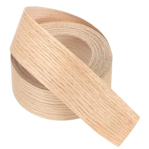 PATIKIL Red Oak Edge Banding, 2 in x 25 ft Wood Veneer Tape, Pre-glued Flexible