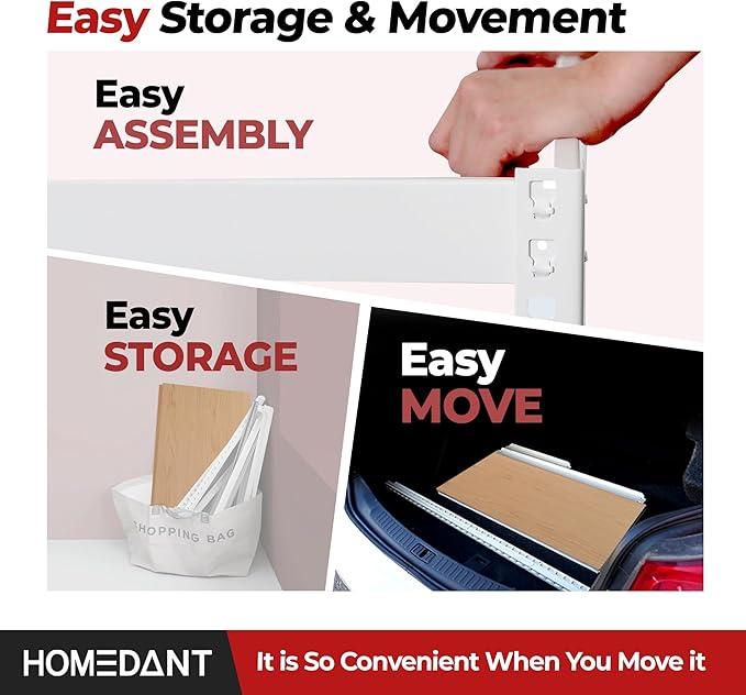 HOMEDANT 5 Tier Storage Shelves Adjustable Laminated Boltless Garage Metal Shelving Unit Heavy Duty Utility Rack Shelf Warehouse Pantry Closet Kitchen (2, (L) 48.1" W, White)