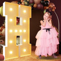 imprsv 4FT Light Up Letters for Birthday Party & Wedding Decor - Large Marquee Letters Arch Kit - H