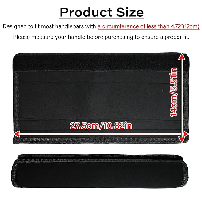 2Pcs 10.82 * 5.51inches Stroller Handlebar Cover,Pushchair Armrest Handle Protector Cover,Pram Bumper Bar Dustproof Handle Gloves Replacement Removable Universal Protective Case Grip Bar Covers