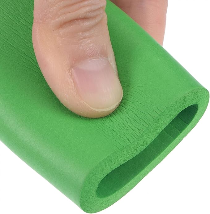 uxcell Foam Tubing for Handle Grip Support, 32mm ID 44mm OD 1m Length Green